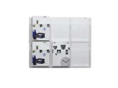 wandfolderhouder HxBxD 625x766x51mm 6xDIN A4 planken transparant