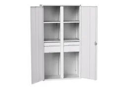 universele kast,HxBxD 2000x1050x550mm,4xStalen bodem,4lade(n)
