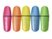Markeerstift Eberhard Faber mini glitter neon etui 5 stuks