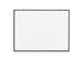 Whiteboard 90x120cm Emailstaal Wit Frame Softline Zwart