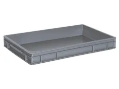 Euronorm Stapelkrat Hxlxb 75x600x400mm 14liter Grijs
