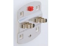 Gereedschapsklem Dubbel Geperforeerde Platen Ø 6mm Aluminium-Kleurig