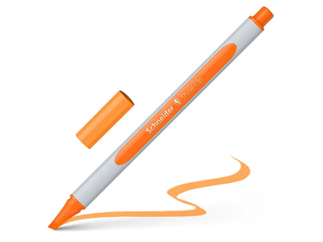 Markeerstift Schneider Shine-Up etui assorti 4 stuks