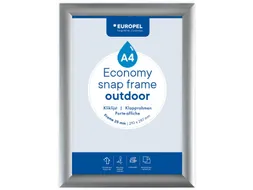 Europel Kliklijst Economy Outdoor A4 Zilver 25 mm waterdicht