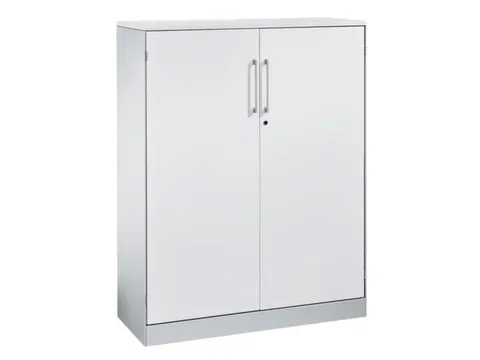 Draaideurkast Hxbxd 1310x1000x440mm 3 Oh Lichtgrijs/Lichtgrijs