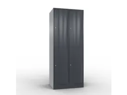 lockerkast cil.slot 1950x770x640mm 2x2 vakken RAL7021 front RAL7021