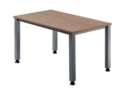 In hoogte verstelbaar bureau,HxBxD 680-760x1200x800mm,blad notenboom