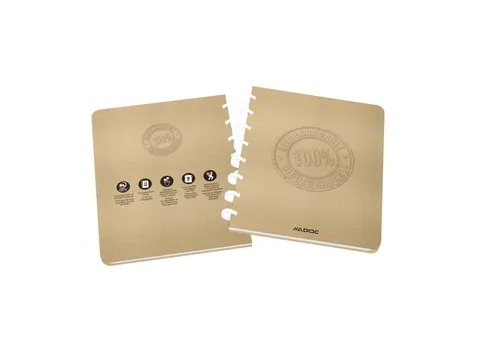 Schrift Adoc A5 lijn 144 pagina's 90gr kraft