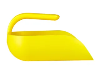 Hygiëne handschep Geel ergonomisch 2L - 1
