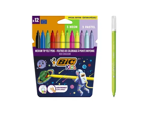 Kleurstift Bickids Cosmo clipstrip à 12 etuis