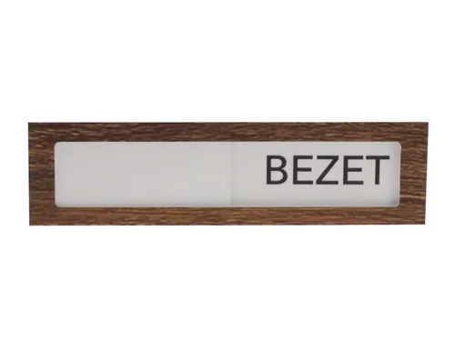 Premium Schuifbord Donker Houtlook Wit Vrij Bezet 150x40mm