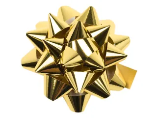Rozetten metallic Kangaro 60mm goud 25 stuks in doos - 2