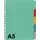 Tabbladen Kangaro A5 17-gaats P505M 5-delig assorti karton