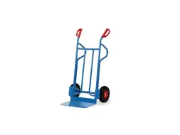 Steekwagen B1216P 350kg RAL5007 polyurethaan wielen