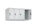 opzetkast,v. locker,4vak.,vak B 250mm,HxBxD 500x1000x500mm,vleugeldeur
