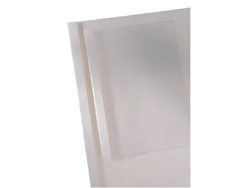 Thermische Omslag Gbc A4 3mm Transparant/wit 100stuks