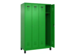 locker,HxBxD 1950x1200x500mm,4vak,vak B 300mm,cil.-slot,voeten - 2
