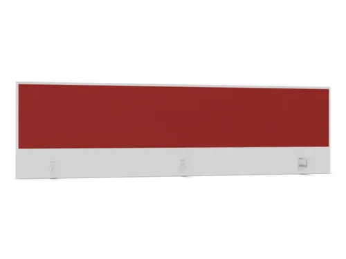 opzetpaneel,v. bureau,aanbouw achter,B 2000mm,Bl-wit,BN4011-rood