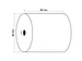 Thermische papierrollen voor kasregisters 1 laags 80x80x12mm