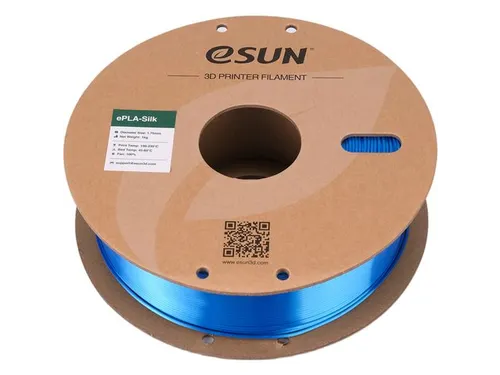 eSUN 3D printer Filament ePLA-Silk 1,75mm Cyan 1kg