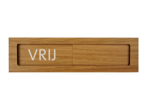Premium Schuifbord Houtlook Vrij Bezet 150x40mm