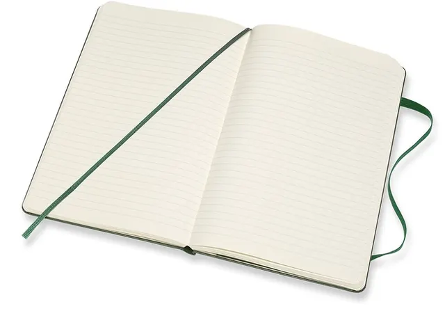 Carnet de notes Moleskine XL 130x210mm ligné rigide vert myrte