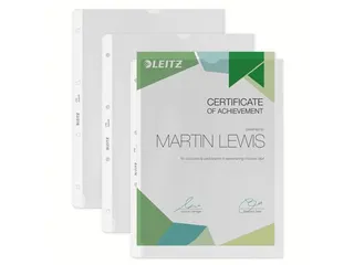 Showtas Leitz 4780 A4 4-gaats Pp 0.13mm Nerf 2 Zijden Open - 10