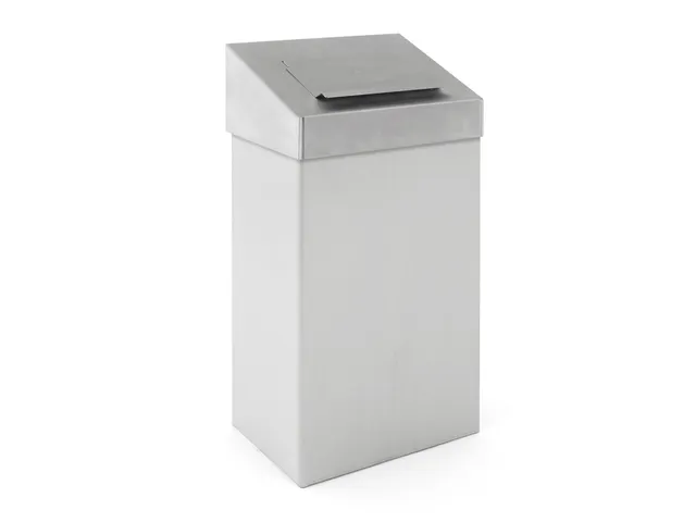 Afvalbak Met Hygiënische Top 18 Liter Rvs