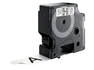 Labeltape Dymo 53713 D1 S720930 24mmx7m zwart op wit - 2