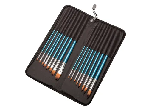 Kwasten set Conda synthetisch 16 stuks in etui