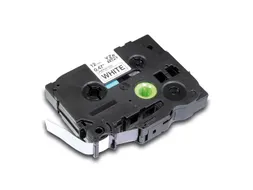 tapecassette Kangaro Brother TZe-231 tape zwart op wit 12mmx8m