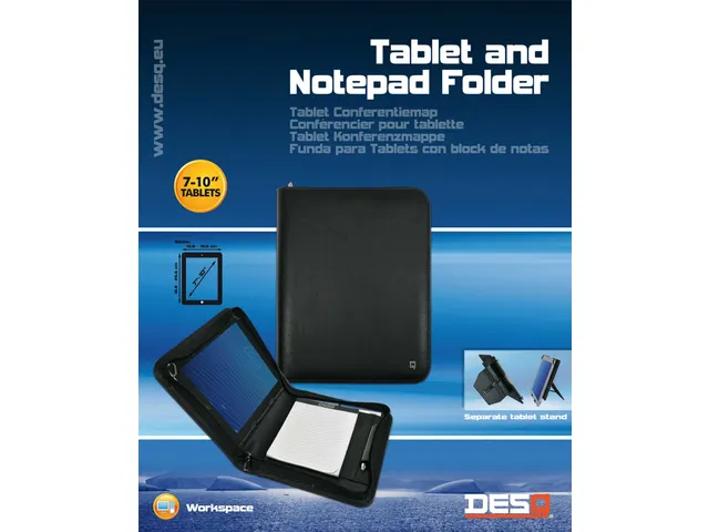 DESQ Conferentiemap A5 met universele tablethouder/ stand