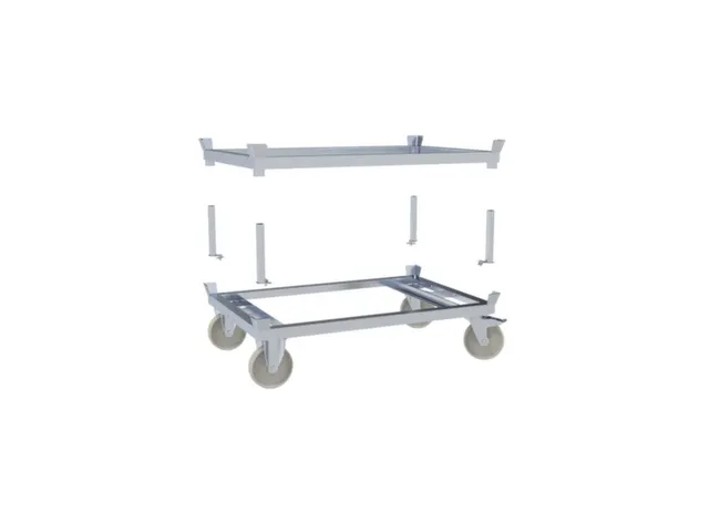 palletonderstel,draagverm. 1200kg,laadvl. LxB 1200x800mm