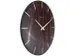 Horloge murale NeXtime 'Edge-Wood-Dome' Ø35cm plastique marron
