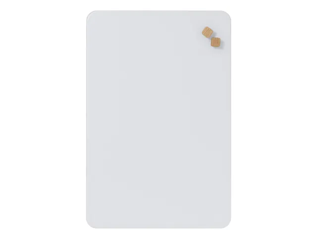 Glasmagneetbord Naga 40x60cm Pure White afgeronde hoeken