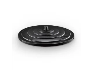 oplegdeksel,HDPE,v. ton inhoud 150l,zwart,meerprijs - 1