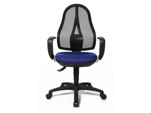 Bureaustoel Zitting Blauw Netrug Zwart Zitting H X B X D 430-510X 480X