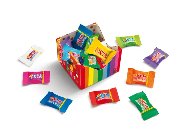 Chocolade Tony's Chocolonely tiny mix doos 200gr