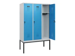 schoollocker,HxBxD 1950x1200x500mm,3vak,vak B 400mm,draaigrendel