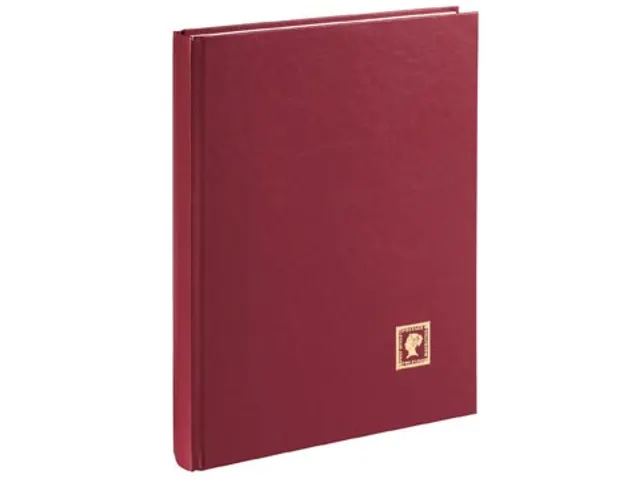 postzegelalbum, A4, 32 vel, wijnrood