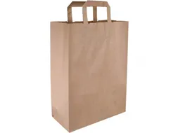 Draagtas papier kraft 26/12x35cm, doos 250 stuks