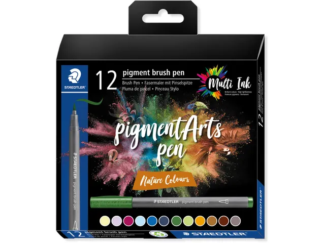 Pigment Arts brush pen etui 12 st Nature Col