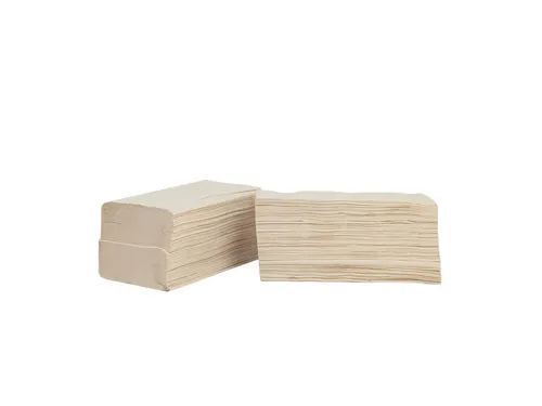 Handdoek The Good Roll bamboe z-vouw 2-laags 230x210mm 20x200 vel natu