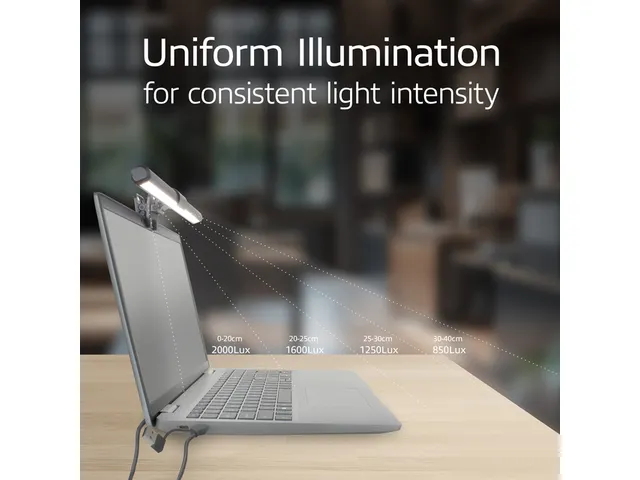 Laptop lamp ACT Clip-on led dimbaar USB