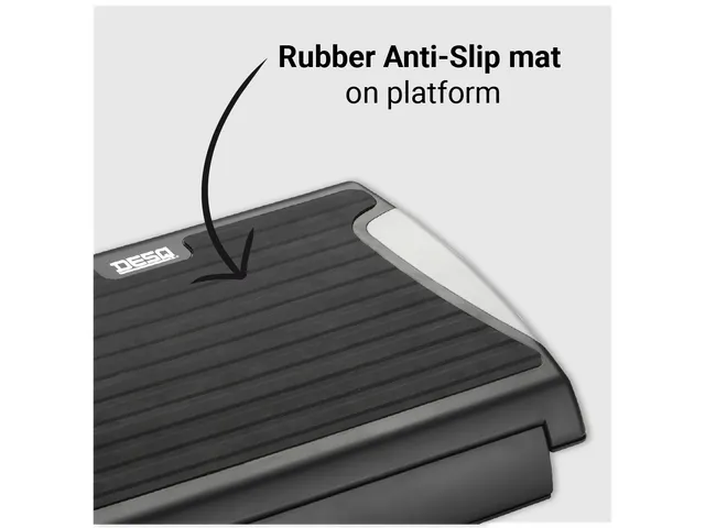 Voetensteun Anti Slipmat Verstelbaar 4 Standen Zwart Grijs