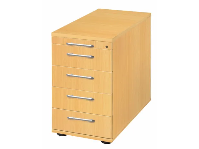 stationaire ladeblokken,HxBxD 720-760x428x800mm,4lade(n),mat.-lade