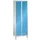 garderobekast,HxBxD 1850x600x500mm,2vak,vak B 300mm,cil.-slot,voeten