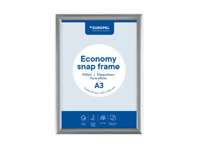 Kliklijst Europel Economy A3 zilver