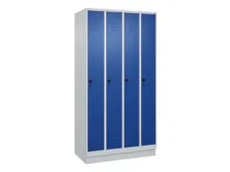 locker,HxBxD 1950x1000x500mm,4vak,vak B 250mm,draaigrendel,sokkel