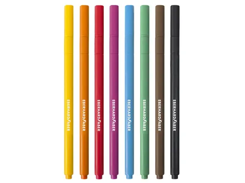 Viltstiften Eberhard Faber kartonetui 8 stuks